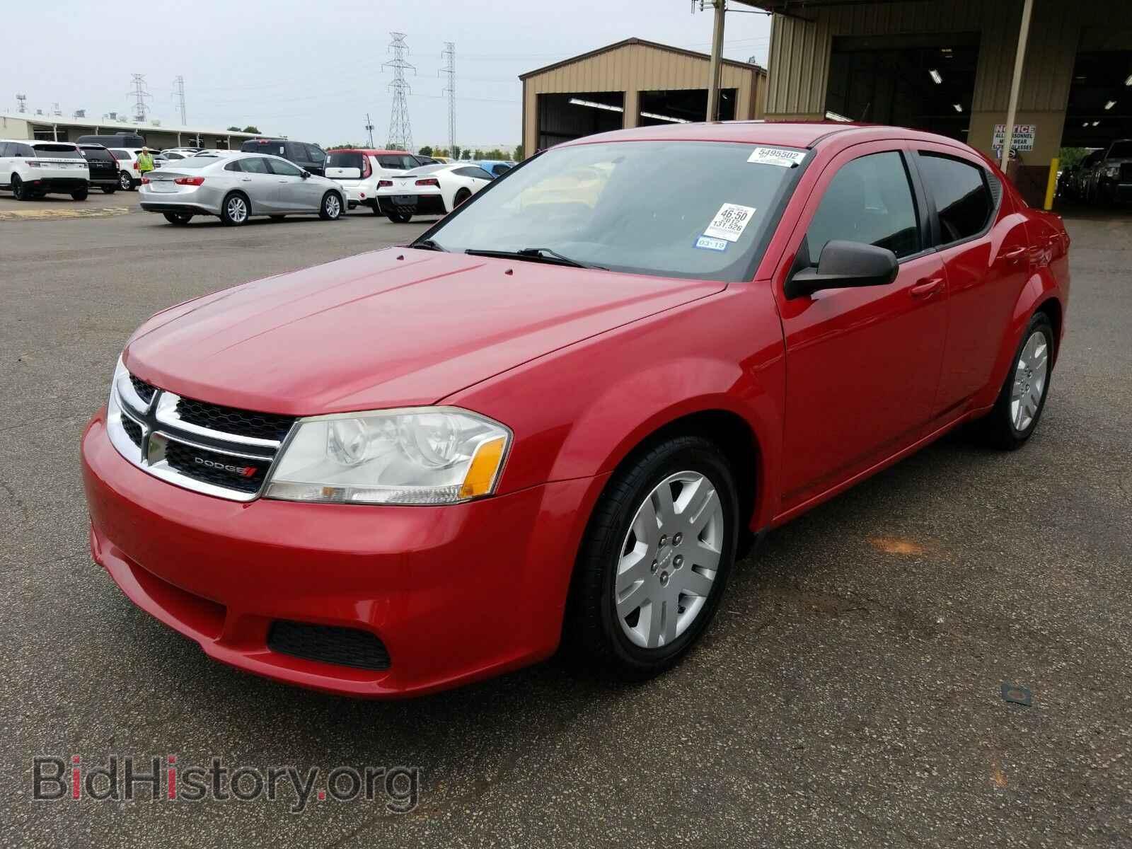 Фотография 1C3CDZAB8CN223761 - Dodge Avenger 2012