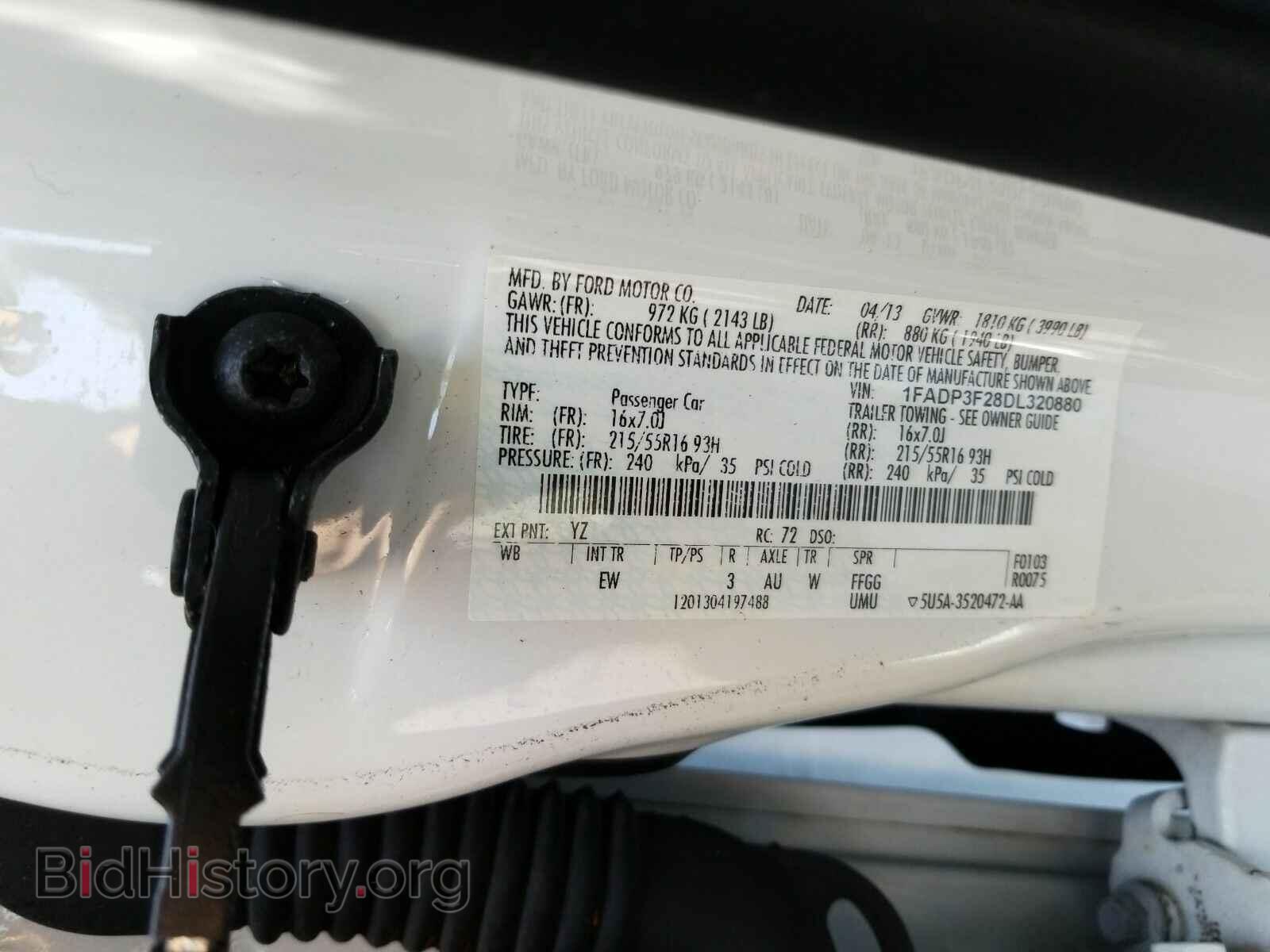 2013 Ford Focus - VIN: 1FADP3F28DL320880 - Фото 6