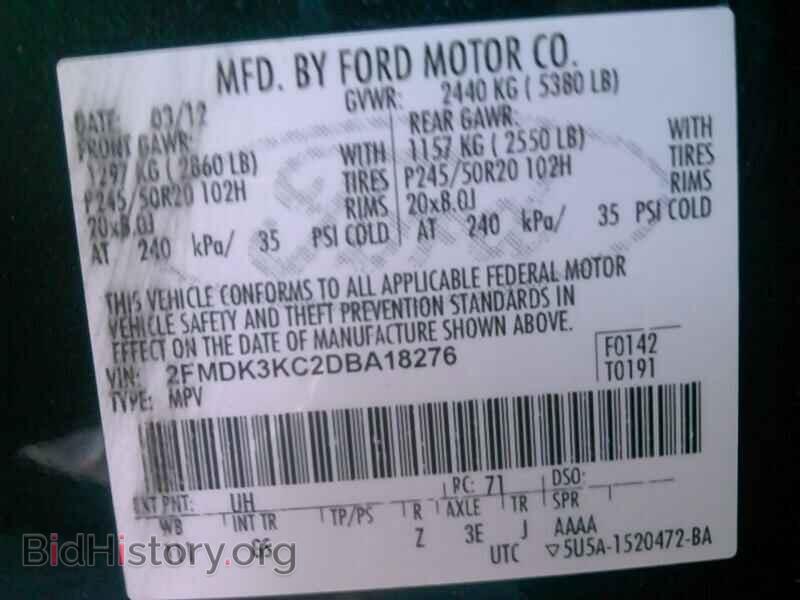2013 Ford Edge - VIN: 2FMDK3KC2DBA18276 - Фото 6