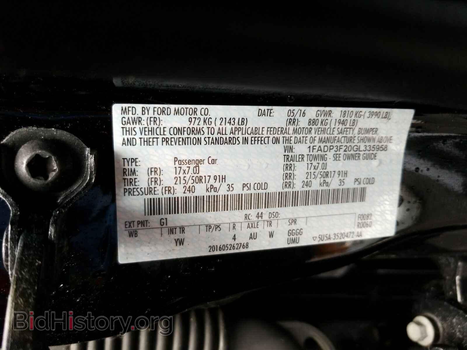 2016 Ford Focus - VIN: 1FADP3F20GL335958 - Photo 6