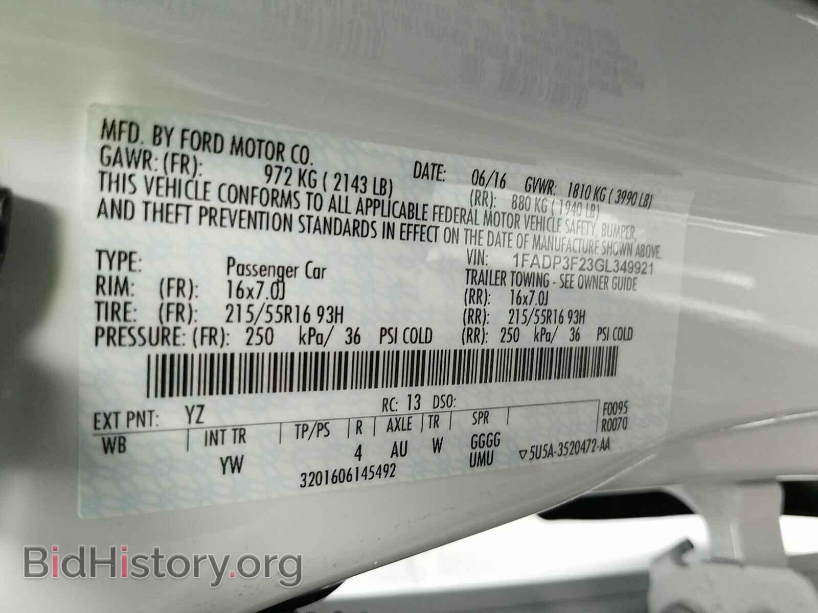 2016 Ford Focus - VIN: 1FADP3F23GL349921 - Photo 6