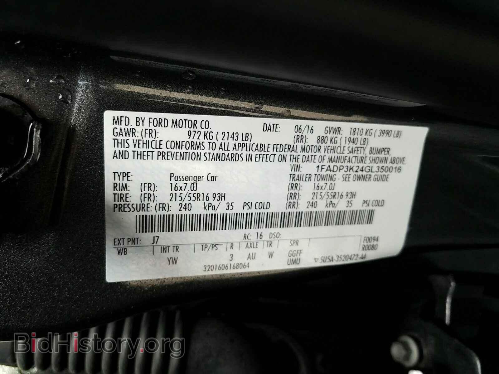 2016 Ford Focus - VIN: 1FADP3K24GL350016 - Photo 6