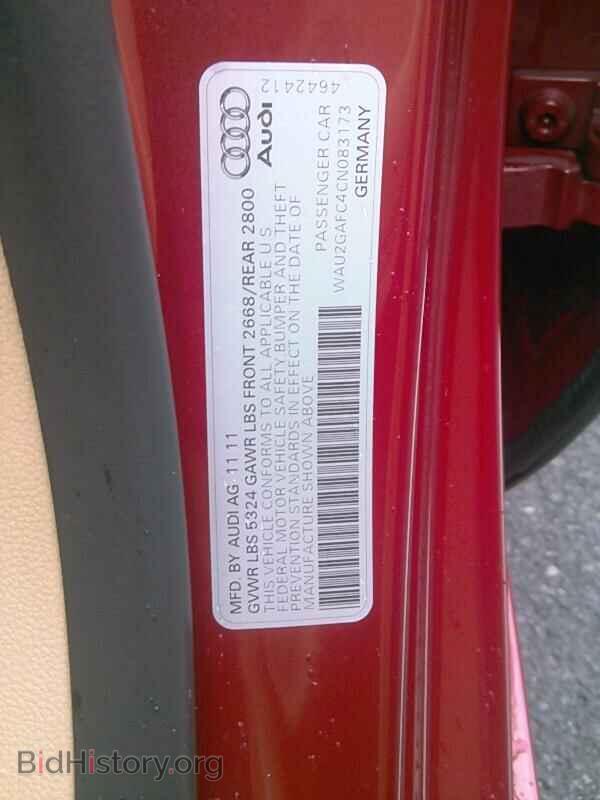 2012 Audi A7 - VIN: WAU2GAFC4CN083173 - Фото 6