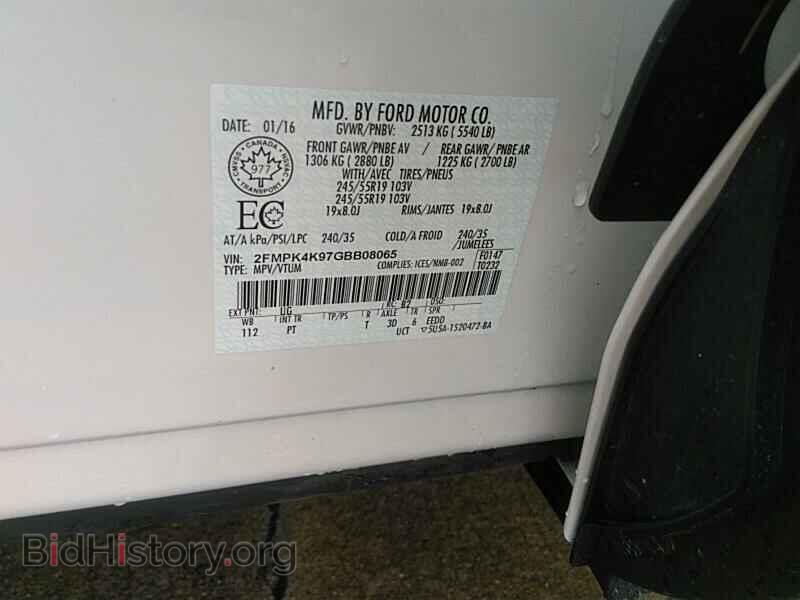 2016 Ford Edge - VIN: 2FMPK4K97GBB08065 - Photo 6