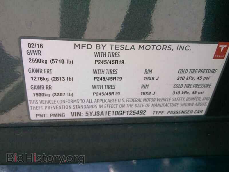 2016 Tesla Model S - VIN: 5YJSA1E10GF125492 - Фото 6