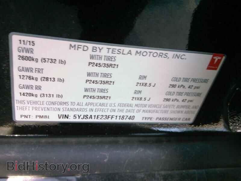 2015 Tesla Model S - VIN: 5YJSA1E23FF118740 - Photo 6