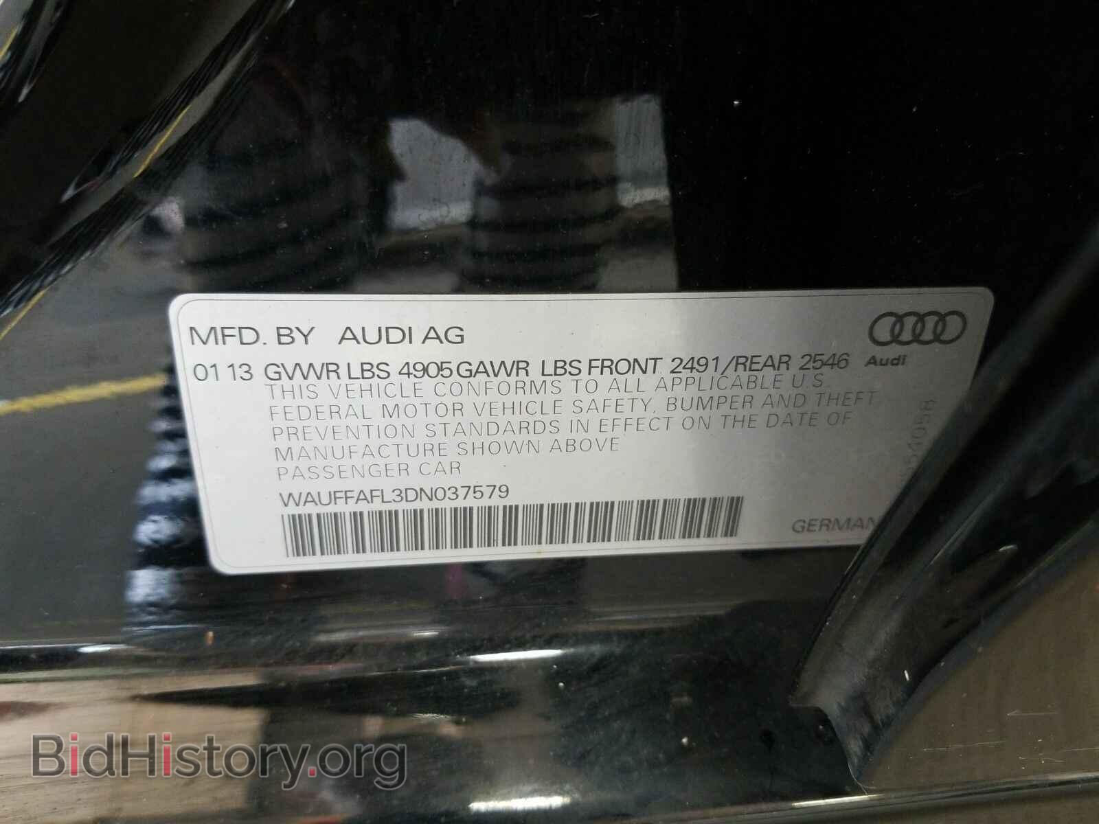 2013 Audi A4 - VIN: WAUFFAFL3DN037579 - Фото 6