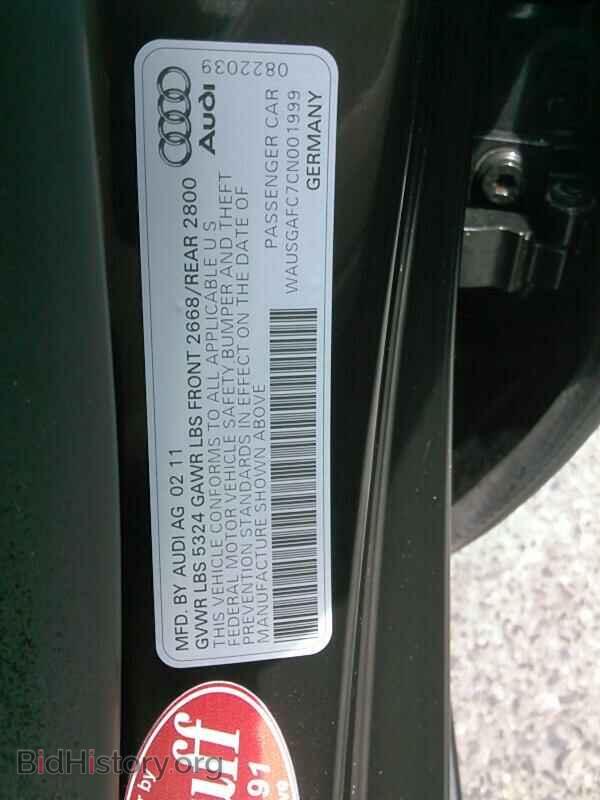 2012 Audi A7 - VIN: WAUSGAFC7CN001999 - Фото 6