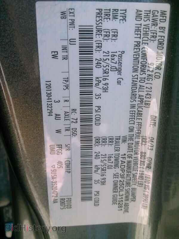 2013 Ford Focus - VIN: 1FADP3F25DL315281 - Фото 6