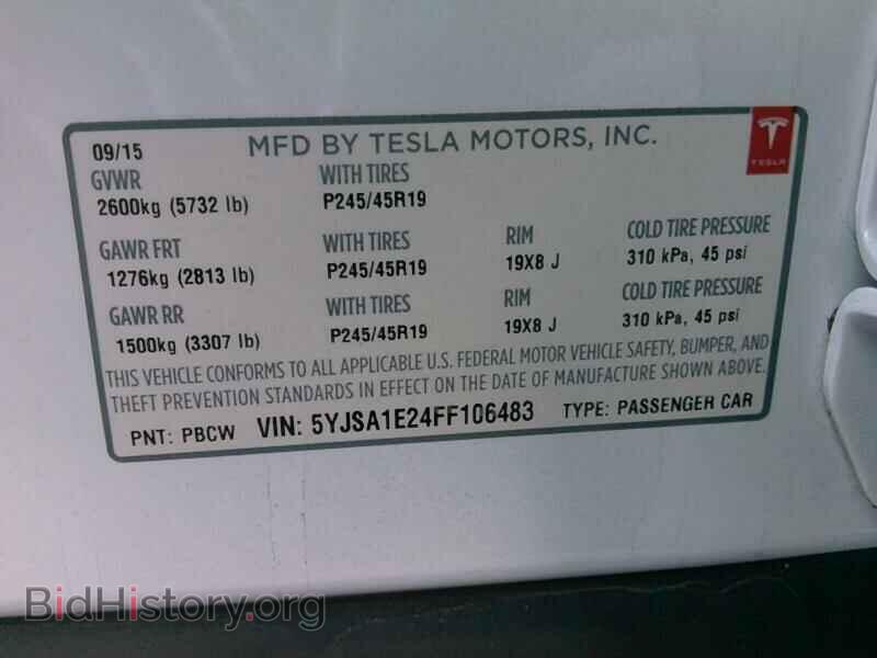 2015 Tesla Model S - VIN: 5YJSA1E24FF106483 - Photo 6