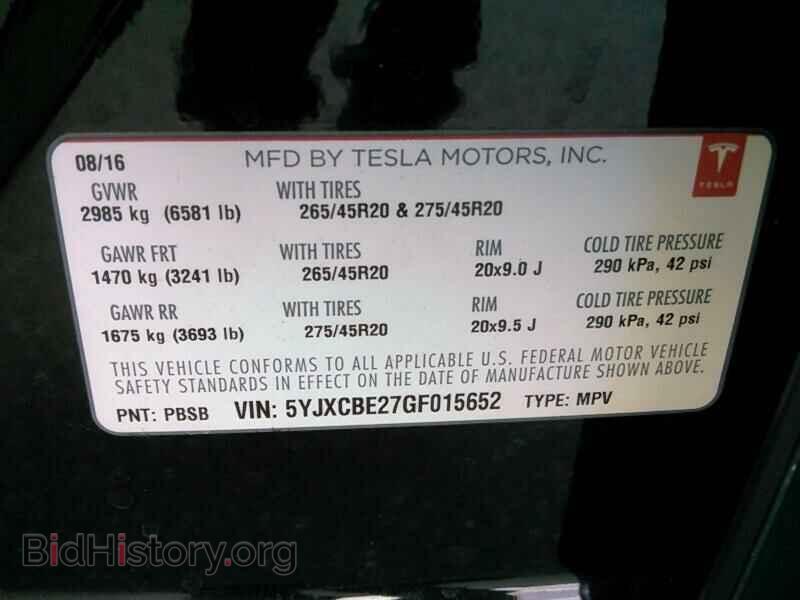 2016 Tesla Model X - VIN: 5YJXCBE27GF015652 - Photo 6