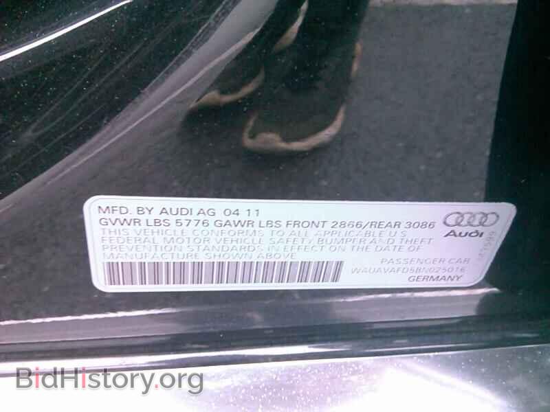 2011 Audi A8 - VIN: WAUAVAFD5BN025016 - Фото 6