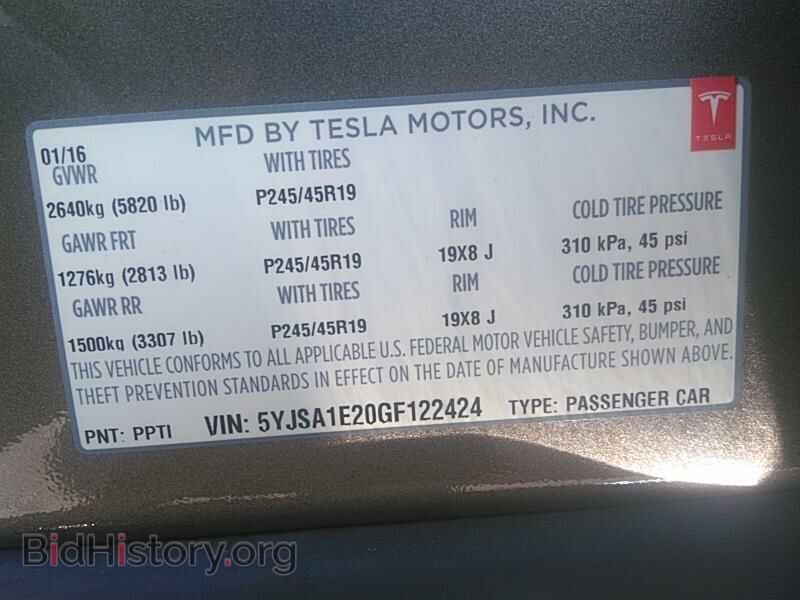 2016 Tesla Model S - VIN: 5YJSA1E20GF122424 - Photo 6