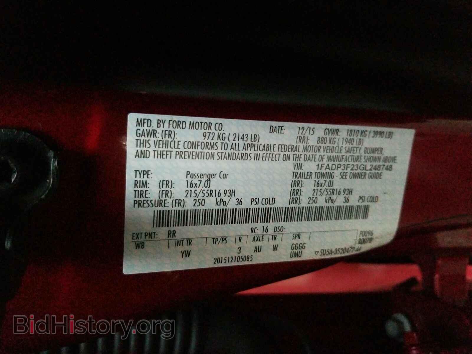 2016 Ford Focus - VIN: 1FADP3F23GL248748 - Photo 6