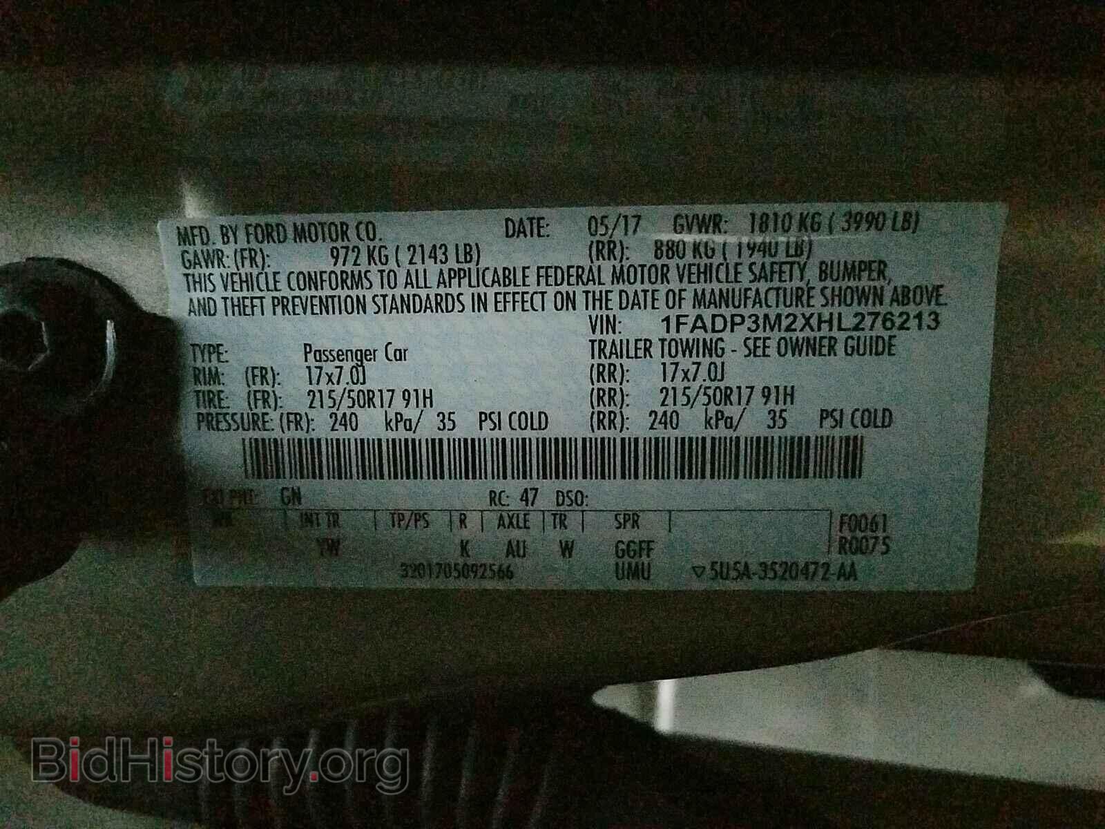 2017 Ford Focus - VIN: 1FADP3M2XHL276213 - Photo 6