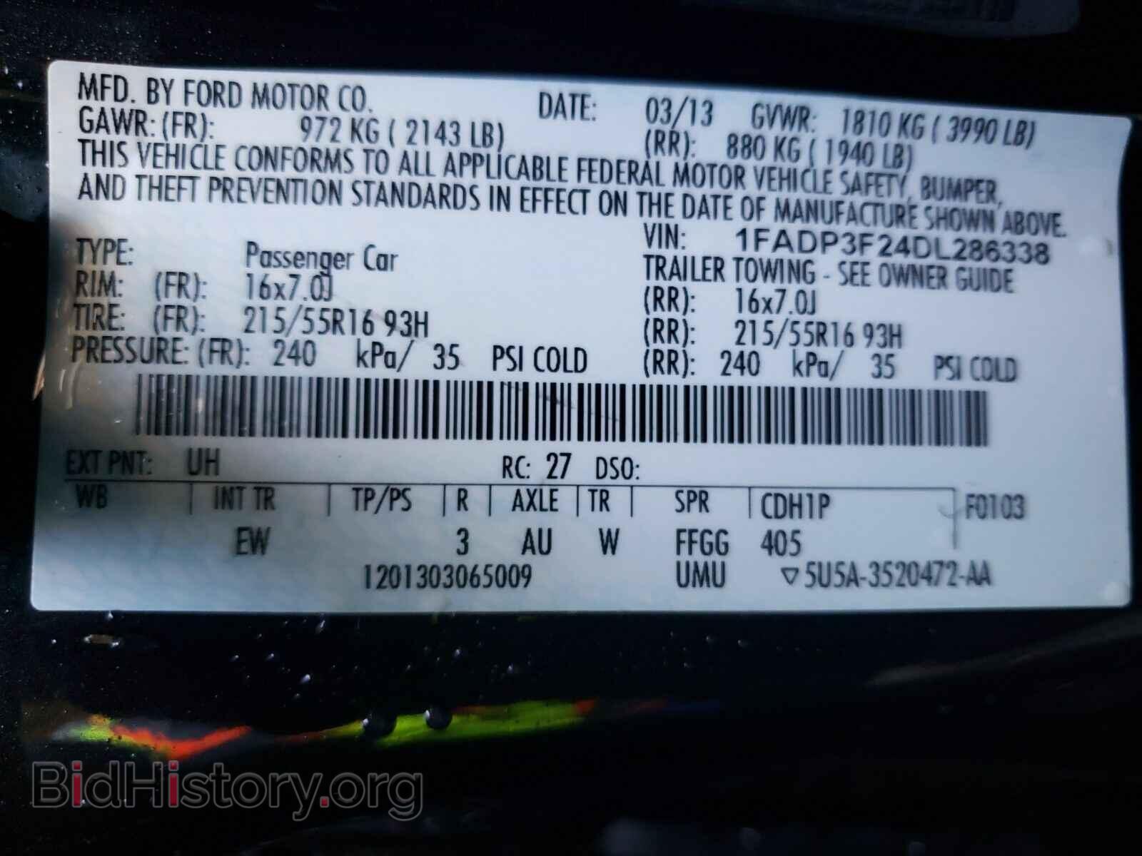 2013 Ford Focus - VIN: 1FADP3F24DL286338 - Photo 6