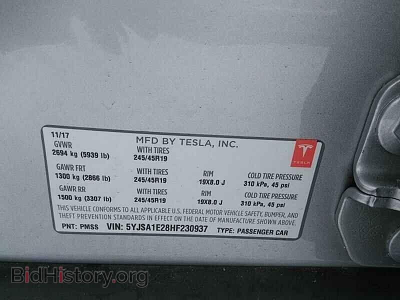 2017 Tesla Model S - VIN: 5YJSA1E28HF230937 - Photo 6