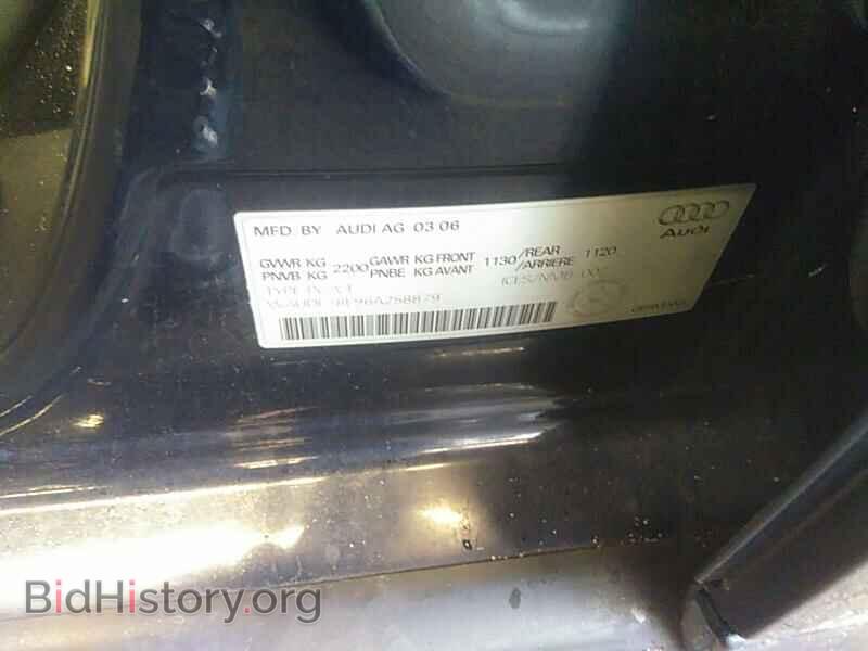 2006 Audi A4 - VIN: WAUDF78E96A258879 - Фото 6