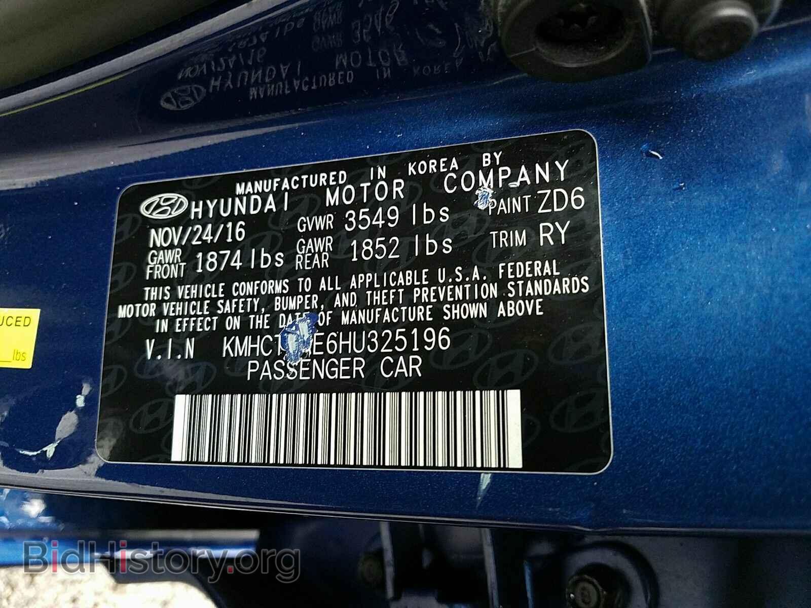 2017 Hyundai Accent - VIN: KMHCT5AE6HU325196 - Photo 6