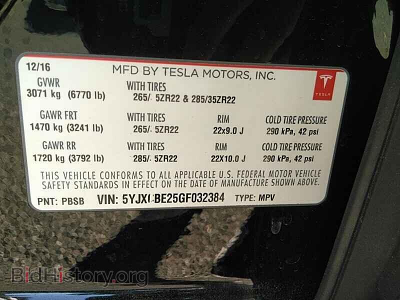 2016 Tesla Model X - VIN: 5YJXCBE25GF032384 - Photo 6
