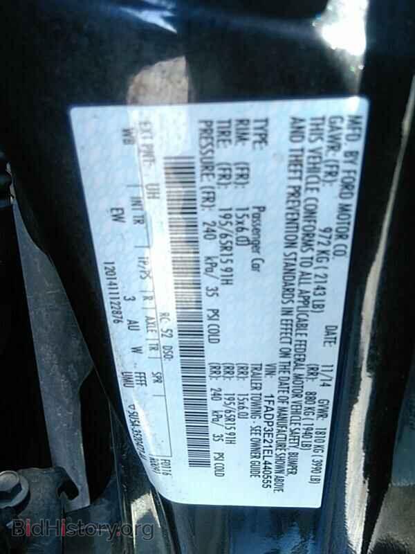 2014 Ford Focus - VIN: 1FADP3E21EL440555 - Фото 6