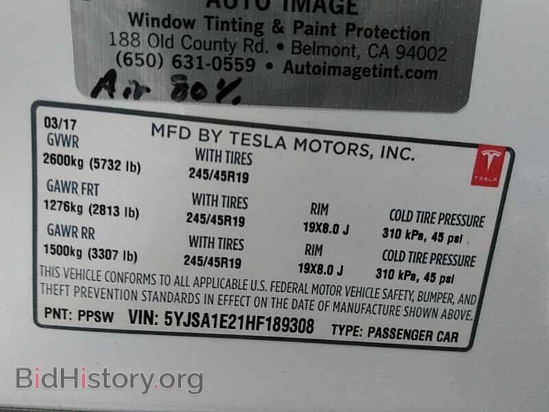 2017 Tesla Model S - VIN: 5YJSA1E21HF189308 - Фото 6