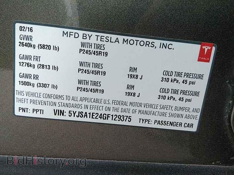 2016 Tesla Model S - VIN: 5YJSA1E24GF129375 - Photo 6