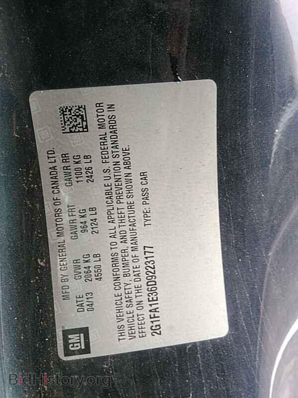 2013 Chevrolet Camaro - VIN: 2G1FA1E36D9223177 - Фото 6