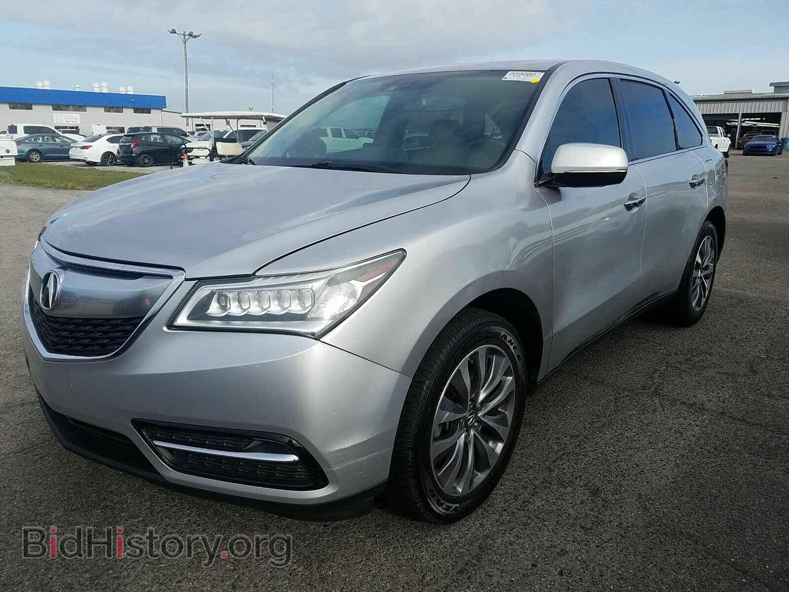 Фотография 5FRYD3H44EB020596 - Acura MDX 2014