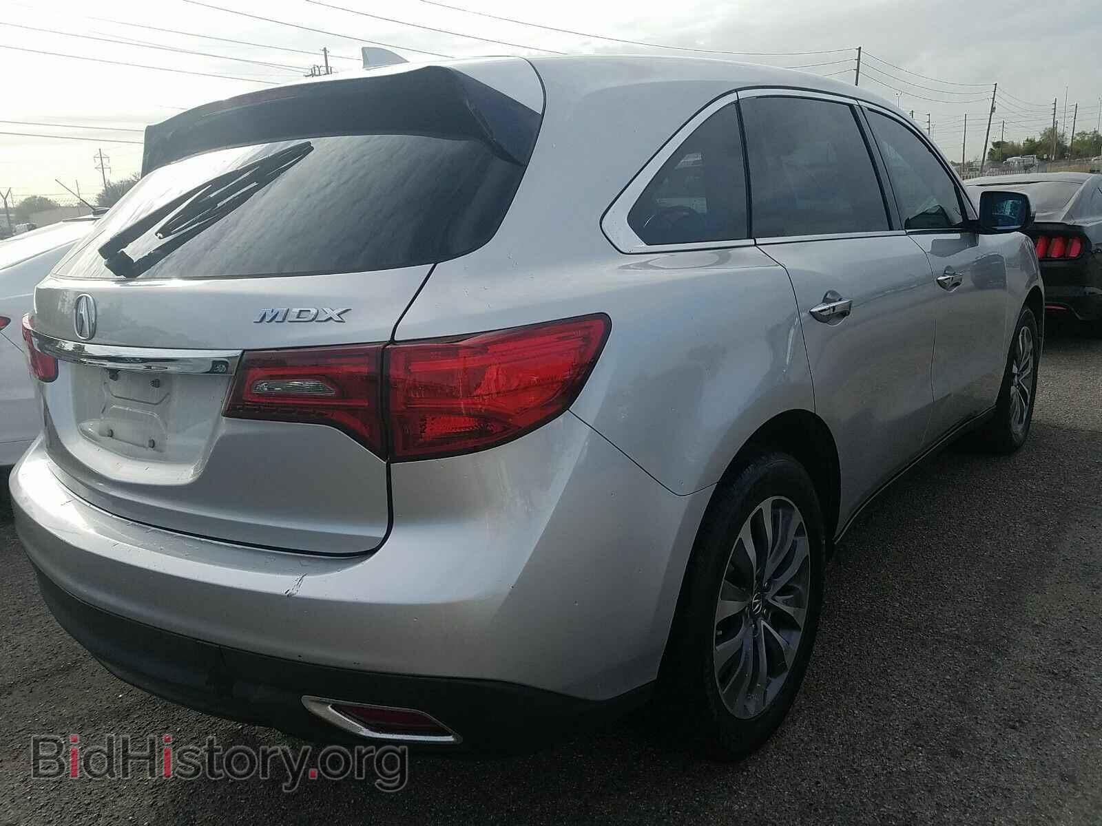 2014 Acura MDX - VIN: 5FRYD3H44EB020596 - Фото 2