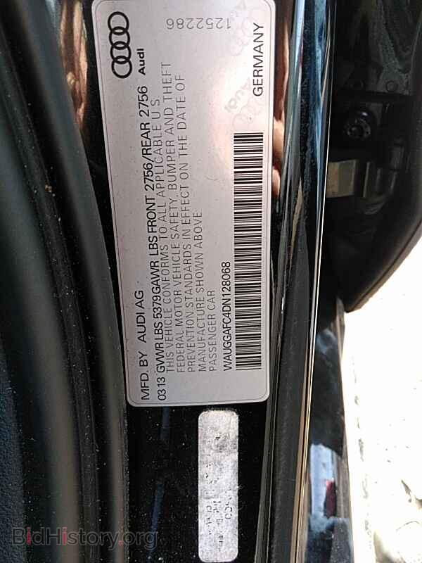 2013 Audi A6 - VIN: WAUGGAFC4DN128068 - Фото 6