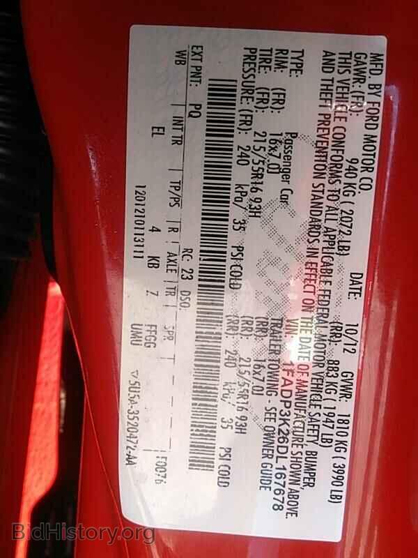 2013 Ford Focus - VIN: 1FADP3K26DL167678 - Фото 6