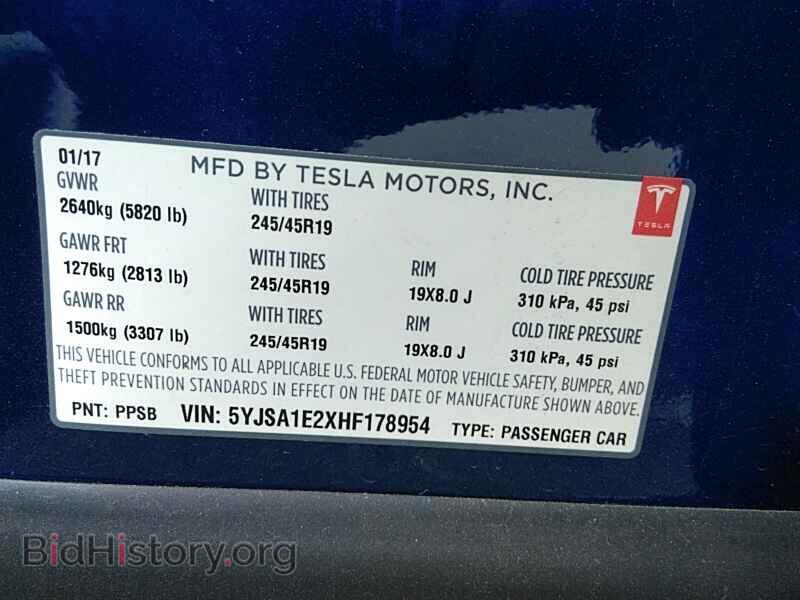 2017 Tesla Model S - VIN: 5YJSA1E2XHF178954 - Photo 6
