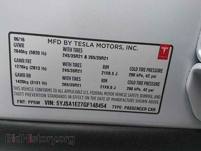 2016 Tesla Model S - VIN: 5YJSA1E27GF148454 - Photo 6