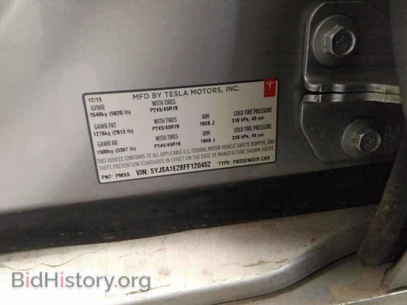 2015 Tesla Model S - VIN: 5YJSA1E28FF120452 - Photo 6