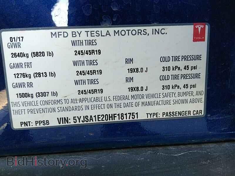 2017 Tesla Model S - VIN: 5YJSA1E20HF181751 - Photo 6