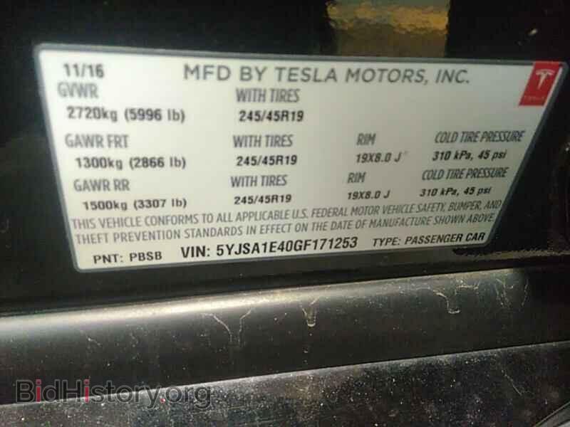 2016 Tesla Model S - VIN: 5YJSA1E40GF171253 - Фото 6