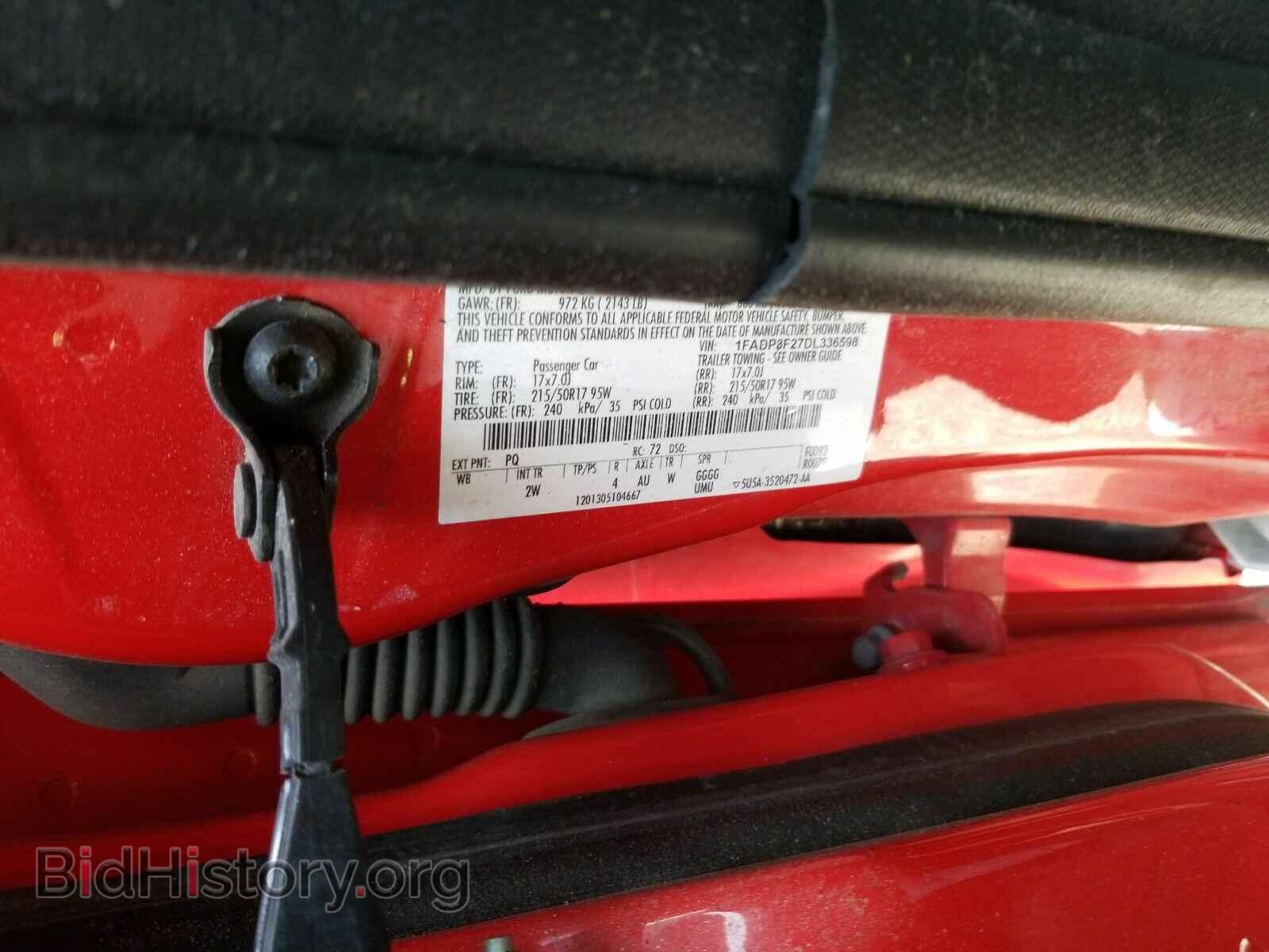 2013 Ford Focus - VIN: 1FADP3F27DL336598 - Фото 6