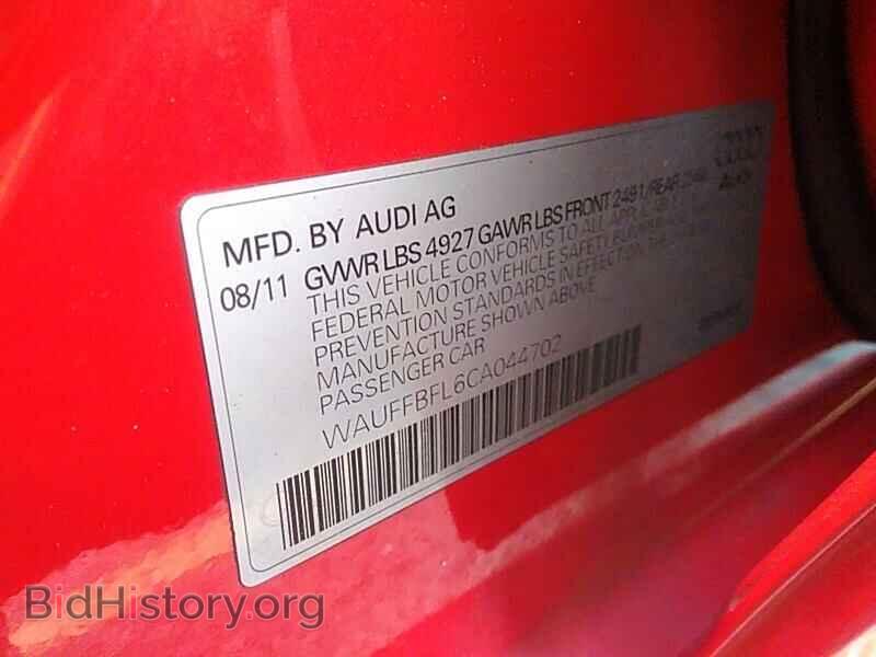 2012 Audi A4 - VIN: WAUFFBFL6CA044702 - Фото 6