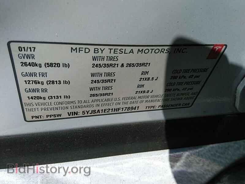 2017 Tesla Model S - VIN: 5YJSA1E21HF178941 - Photo 6