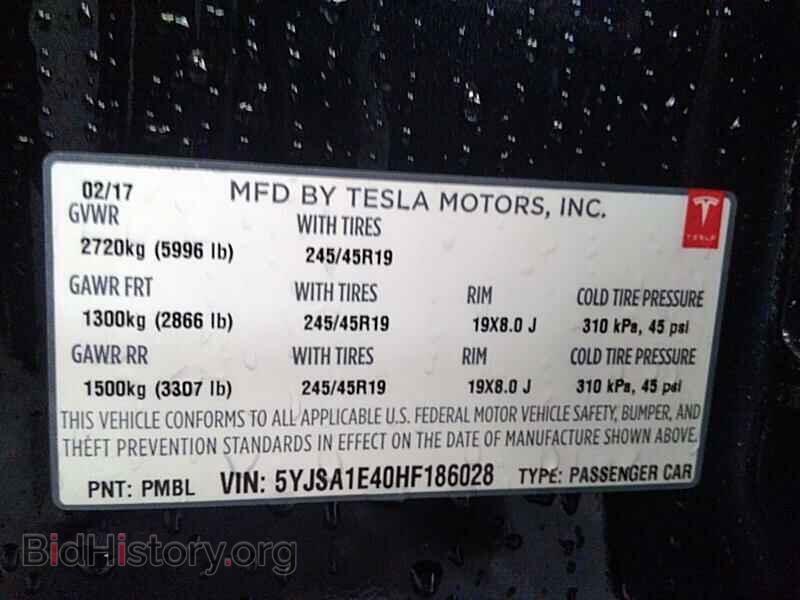 2017 Tesla Model S - VIN: 5YJSA1E40HF186028 - Photo 6