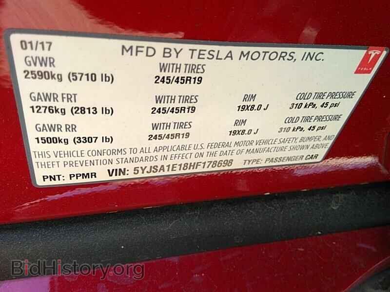 2017 Tesla Model S - VIN: 5YJSA1E18HF178698 - Photo 6