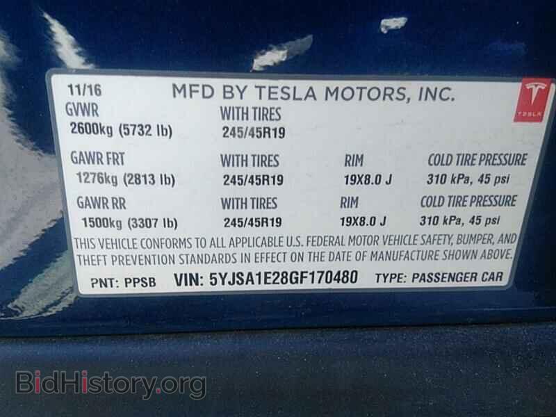 2016 Tesla Model S - VIN: 5YJSA1E28GF170480 - Фото 6
