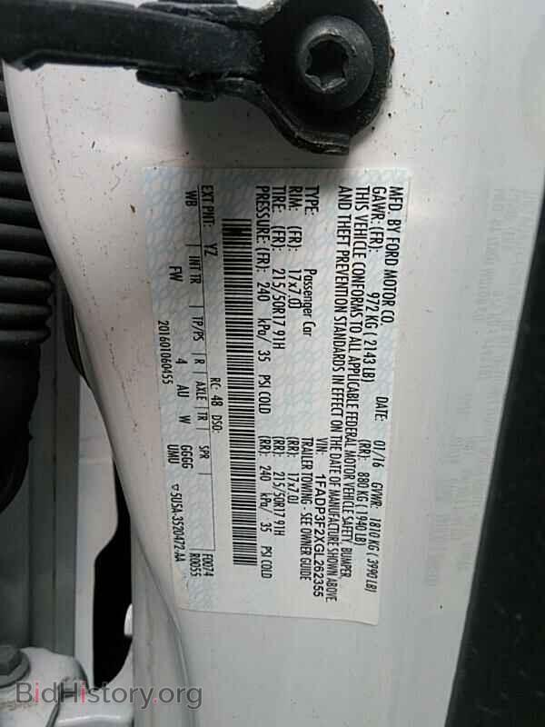 2016 Ford Focus - VIN: 1FADP3F2XGL262355 - Фото 6