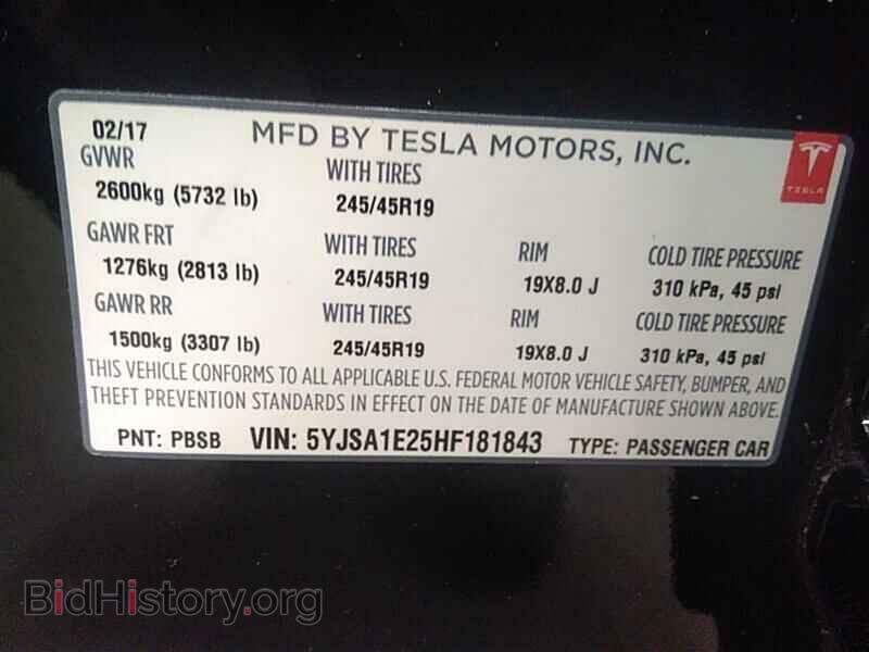 2017 Tesla Model S - VIN: 5YJSA1E25HF181843 - Photo 6