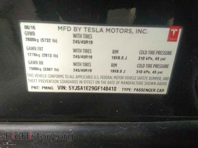 2016 Tesla Model S - VIN: 5YJSA1E29GF148410 - Фото 6