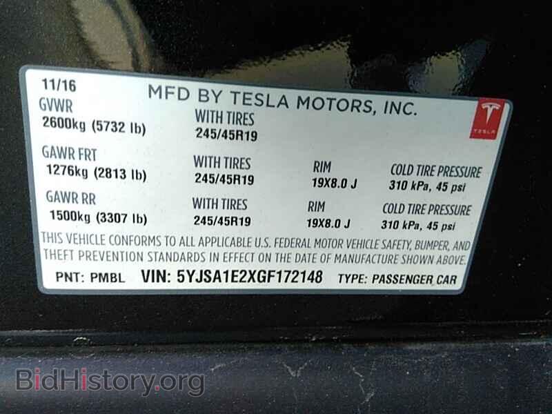 2016 Tesla Model S - VIN: 5YJSA1E2XGF172148 - Photo 6