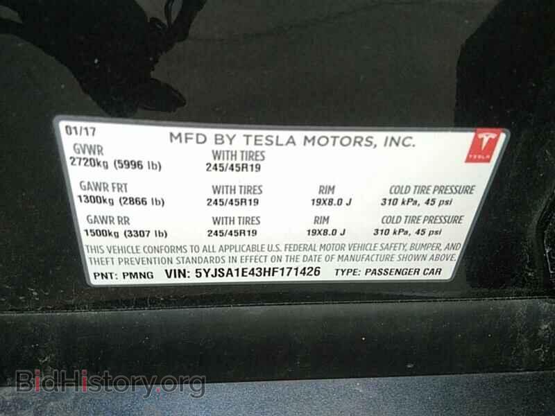 2017 Tesla Model S - VIN: 5YJSA1E43HF171426 - Фото 6