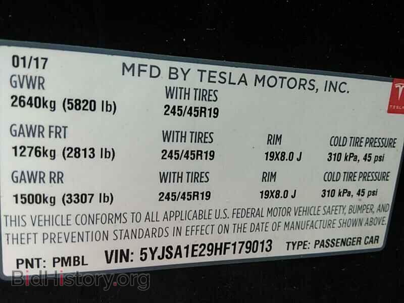 2017 Tesla Model S - VIN: 5YJSA1E29HF179013 - Фото 6