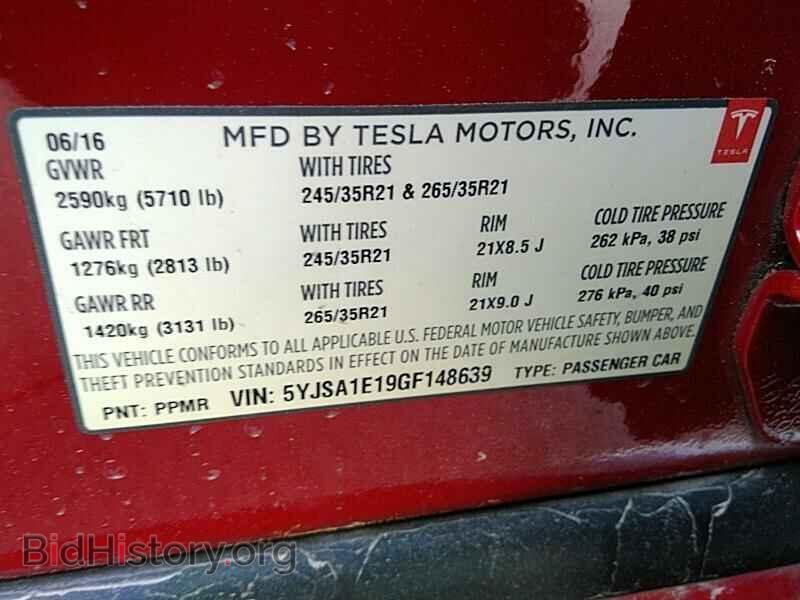 2016 Tesla Model S - VIN: 5YJSA1E19GF148639 - Фото 6
